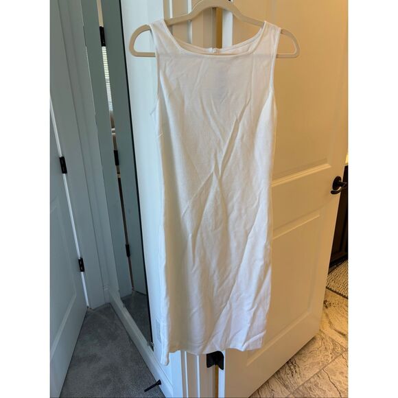 NWOT St John white italian knit dress Sz 4, $995 E7 - Picture 2 of 8
